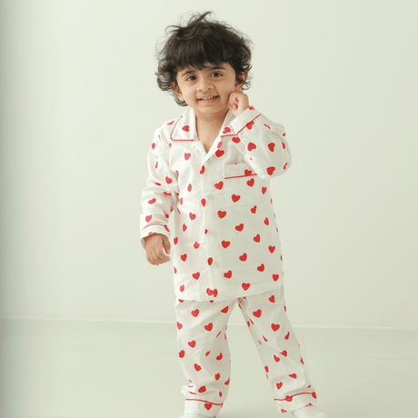 Zoey night suit I Love You Cotton Nightsuit (Valentine's Day Limited Edition)