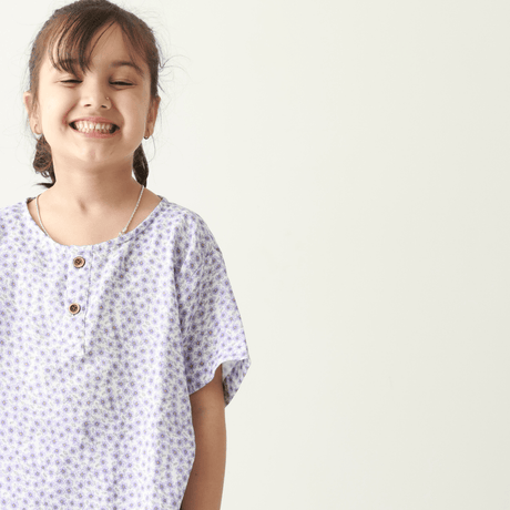 Zoey night suit Jamuni Joy Muslin Nightsuit (Short Sleeves)