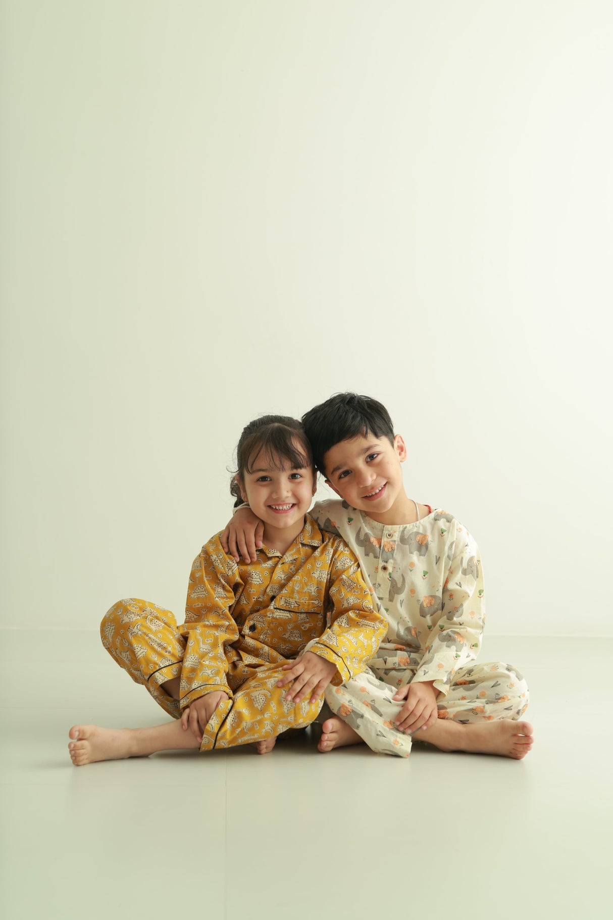 Zoey night suit Jurrasic Glow Kids Night Suit (Cotton Cambric)