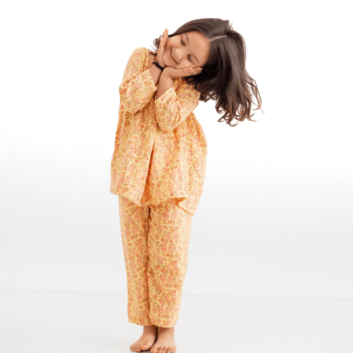 Zoey night suit Little Miss Marigold Muslin Girls Night Suit