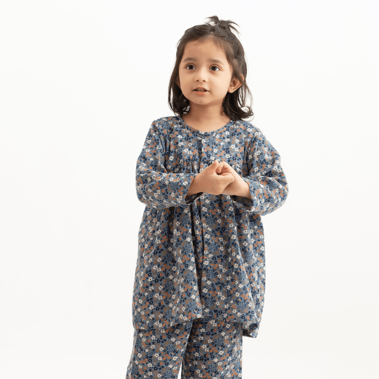 Zoey night suit Midnight Garden Muslin Kids Night Suit for Girls