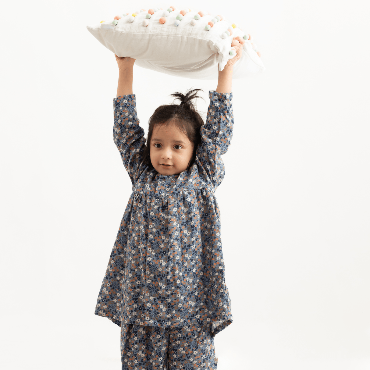 Zoey night suit Midnight Garden Muslin Kids Night Suit for Girls