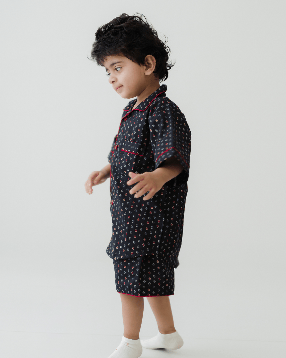 Zoey night suit Midnight Moodboard (Premium Cotton Nightwear)