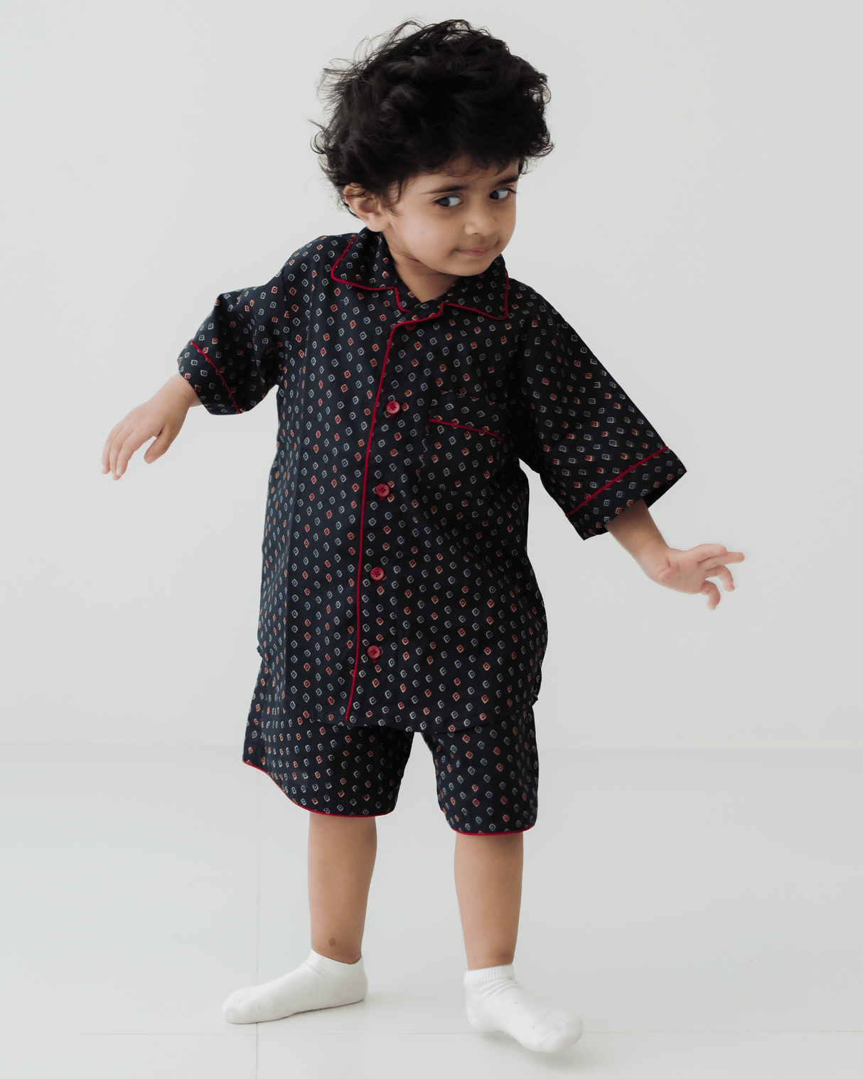 Zoey night suit Midnight Moodboard (Premium Cotton Nightwear)