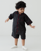Zoey night suit Midnight Moodboard (Premium Cotton Nightwear)