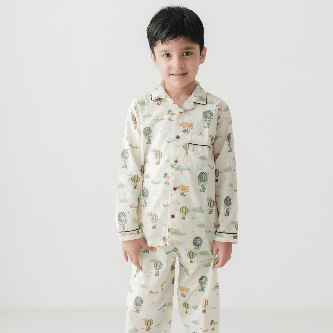 Zoey night suit Miles & Smiles Kids Night Suit (Personalised)
