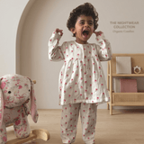 Zoey night suit Morning Cuddles Muslin Girls Night Suit