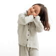 Zoey night suit Olive Hush Organic Muslin Nightsuit