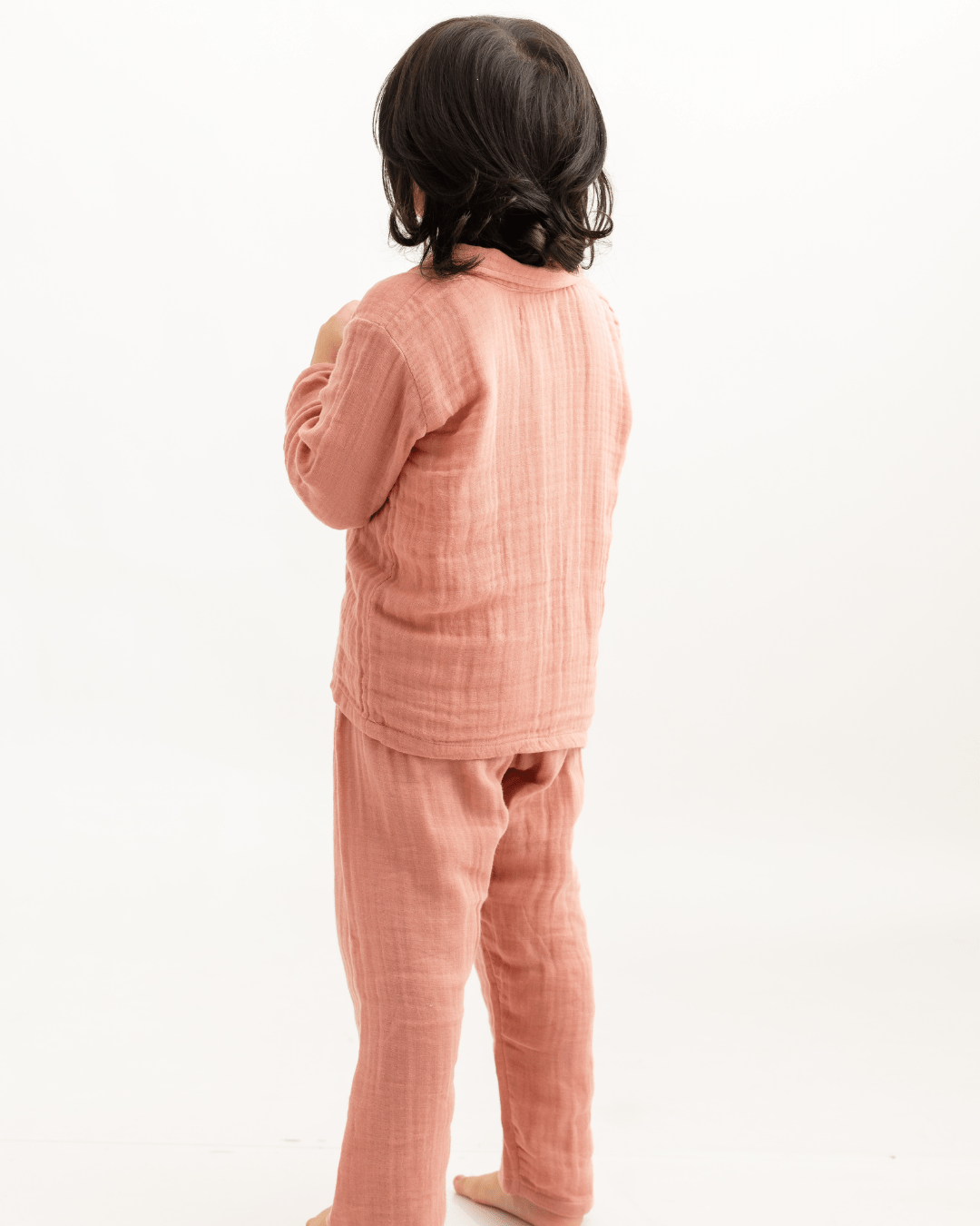 Zoey night suit Peony Buds Organic Muslin Nightsuit