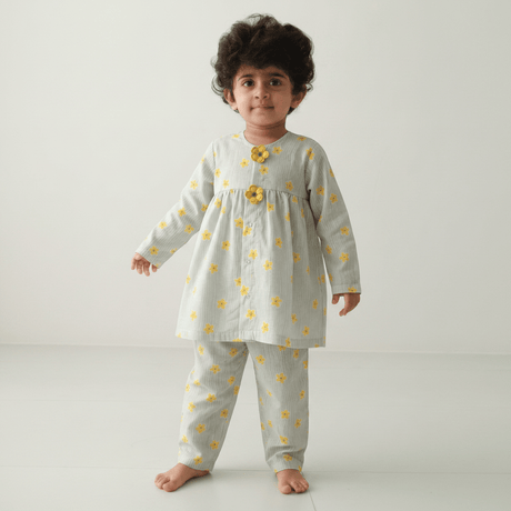 Zoey night suit Phoolpari Cotton Girls Night Suit (Personalised)