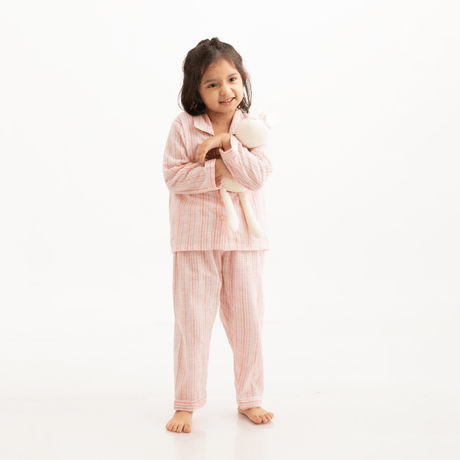 Zoey night suit Pillowtime Pink Cotton Night Suit