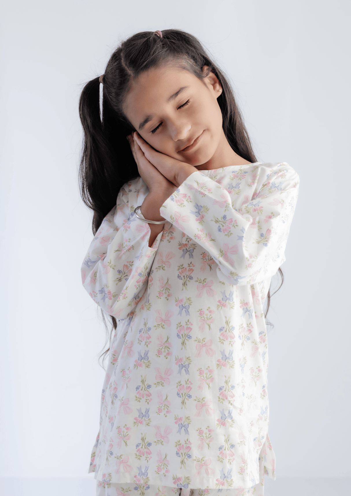 Zoey night suit Pretty Bows Girls Night Suit