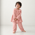 Zoey night suit Ruffle Rose Muslin Kids Night Suit (Personalised)