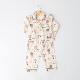 Zoey night suit Sky is Pink Kids Night Suit (Personalised)