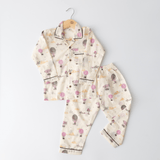 Zoey night suit Sky is Pink Kids Night Suit (Personalised)