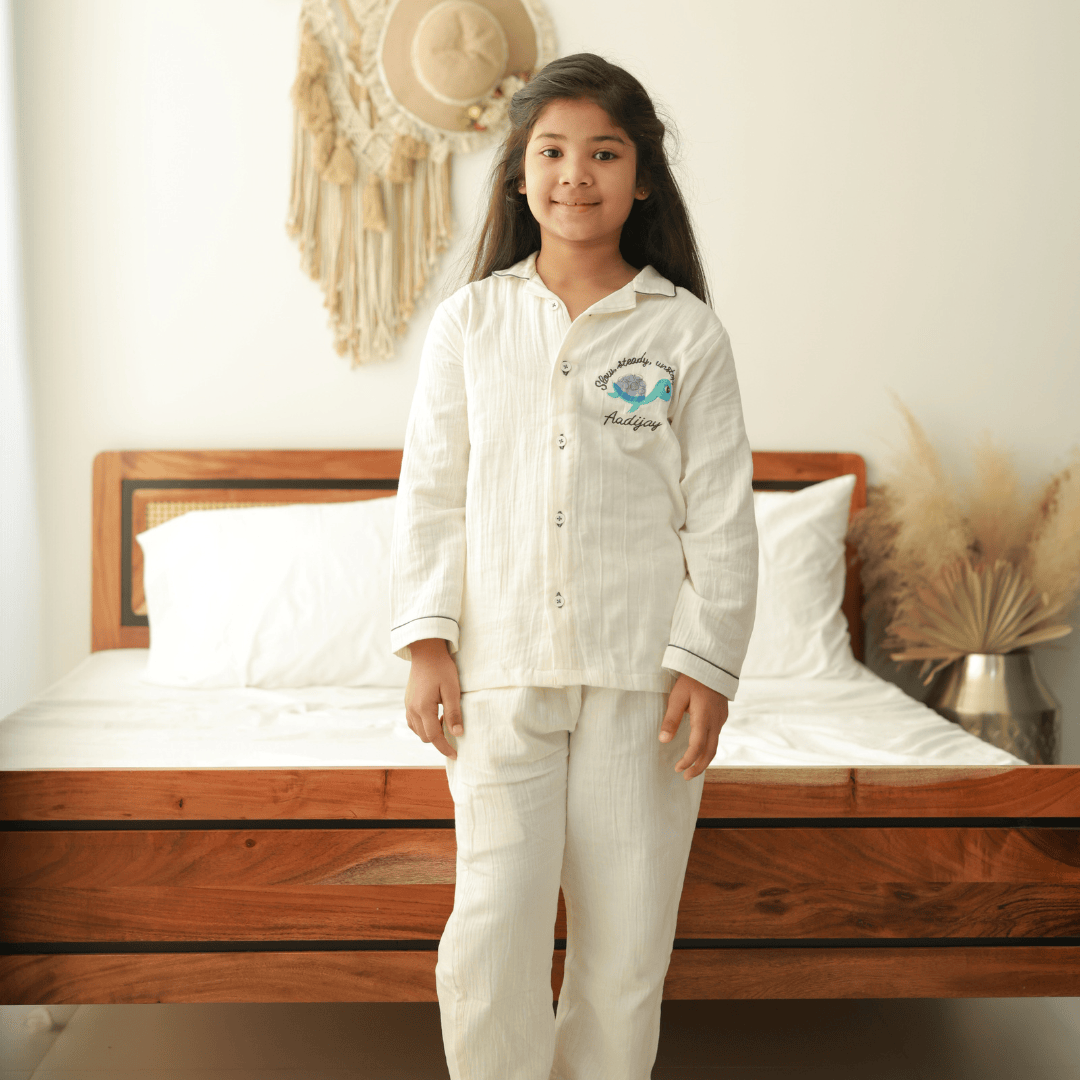 Zoey night suit Slow, Steady, Unstoppable Personalized Nightsuit