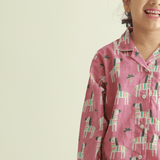 Zoey night suit Starlight Zebra Kids Night Suit (Cotton Cambric)