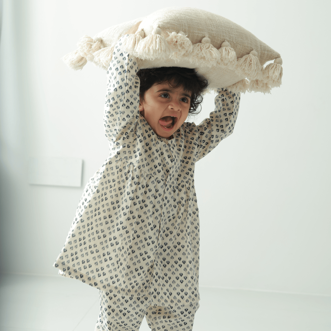 Zoey night suit Sukoon Cotton Girls Night Suit