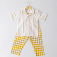 Zoey night suit Sunlit Checks Kids Night Suit (Personalised)