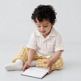 Zoey night suit Sunlit Checks Kids Night Suit (Personalised)