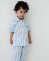 Zoey night suit The Blue Yawn Club Muslin Nightsuit (Short Sleeves)