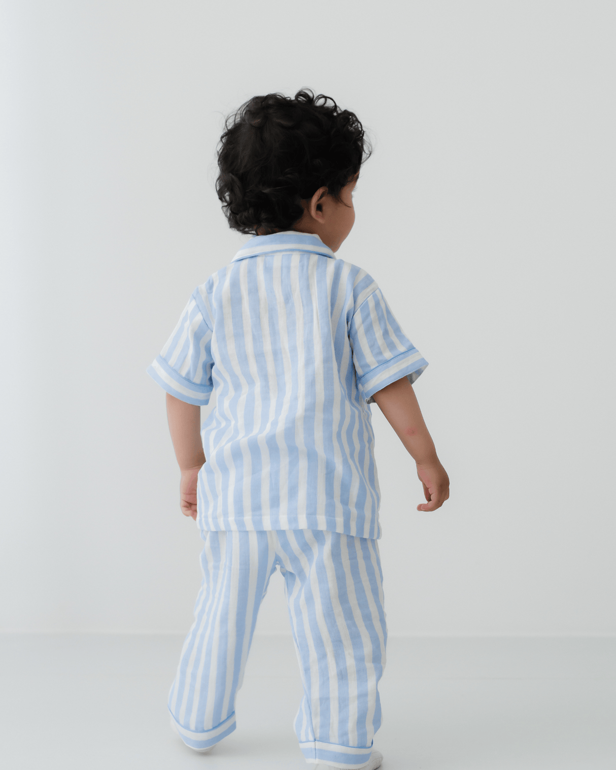 Zoey night suit The Blue Yawn Club Muslin Nightsuit (Short Sleeves)
