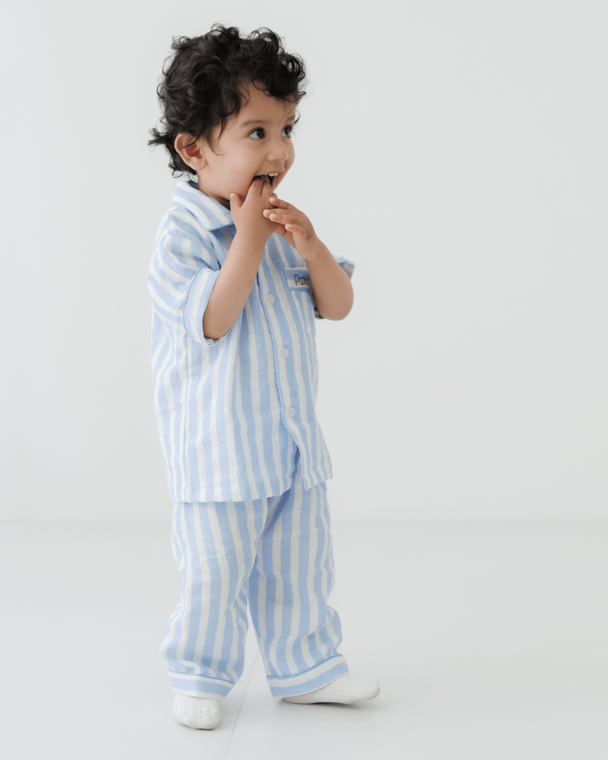 Zoey night suit The Blue Yawn Club Muslin Nightsuit (Short Sleeves)