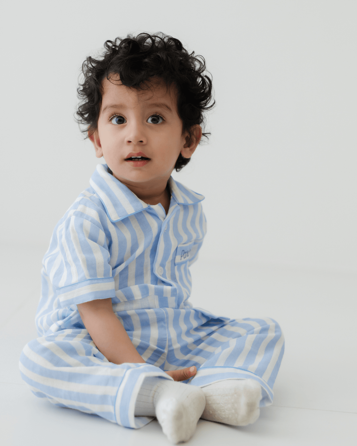 Zoey night suit The Blue Yawn Club Muslin Nightsuit (Short Sleeves)