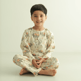 Zoey night suit Trunk Tales Kurta Style Night Suit - (Cambric Cotton)