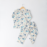 Zoey night suit Turtle Lagoon Kurta Style Night Suit - (Personalised)