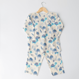 Zoey night suit Turtle Lagoon Kurta Style Night Suit - (Personalised)