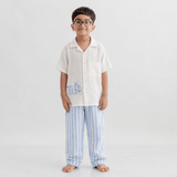 Zoey night suit Whale Hello Kids Night Suit (Personalised)