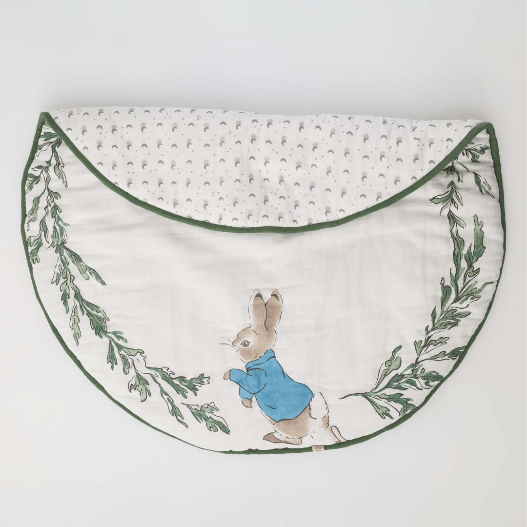 Zoey playmat Bunny Meadow Muslin Baby Playmat