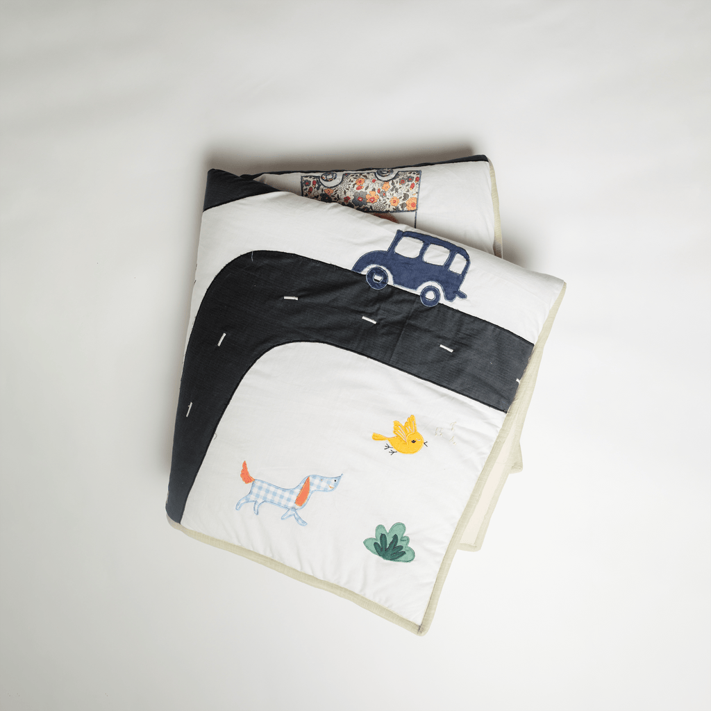 Zoey playmat It's Time For A Roadtrip (Handcrafted, Pure Cotton)