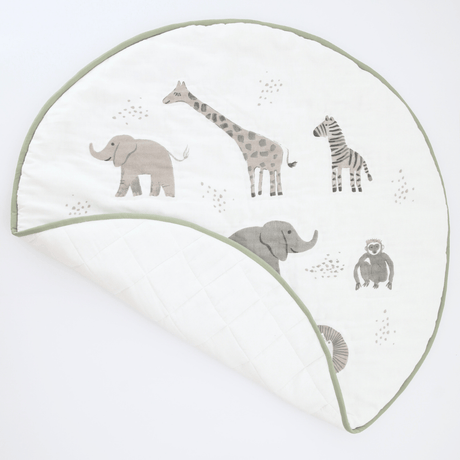 Zoey playmat Jungle Tails Quilted Muslin Playmat