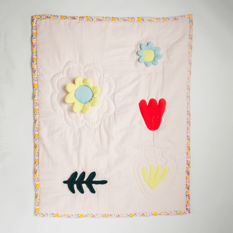 Zoey Quilt Bloom Your Own way Muslin Handmade Baby Quilt