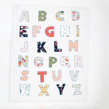 Zoey Quilt London Lane Alphabet Baby Quilt