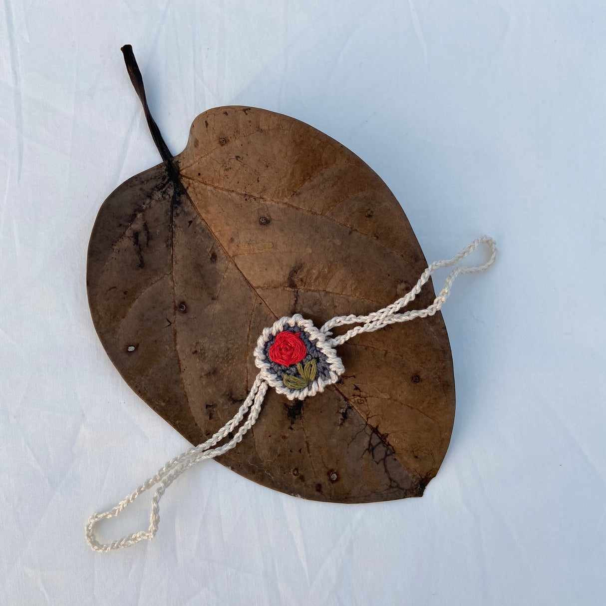 Zoey Rakhi My He-Rose Crochet Rakhi (First Rakshabandhan)