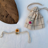 Zoey Rakhi Sunny-Flower Crochet Rakhi (First Rakshabandhan)