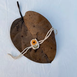 Zoey Rakhi Sunny-Flower Crochet Rakhi (First Rakshabandhan)
