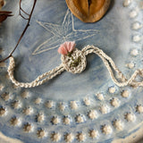 Zoey Rakhi With Embroidered Pouch Buddy Tulip Crochet Rakhi (First Rakshabandhan)