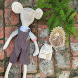 Zoey Rakhi With Jerry Mouse Buddy Tulip Crochet Rakhi (First Rakshabandhan)
