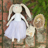 Zoey Rakhi With Yoko Bunny Buddy Tulip Crochet Rakhi (First Rakshabandhan)