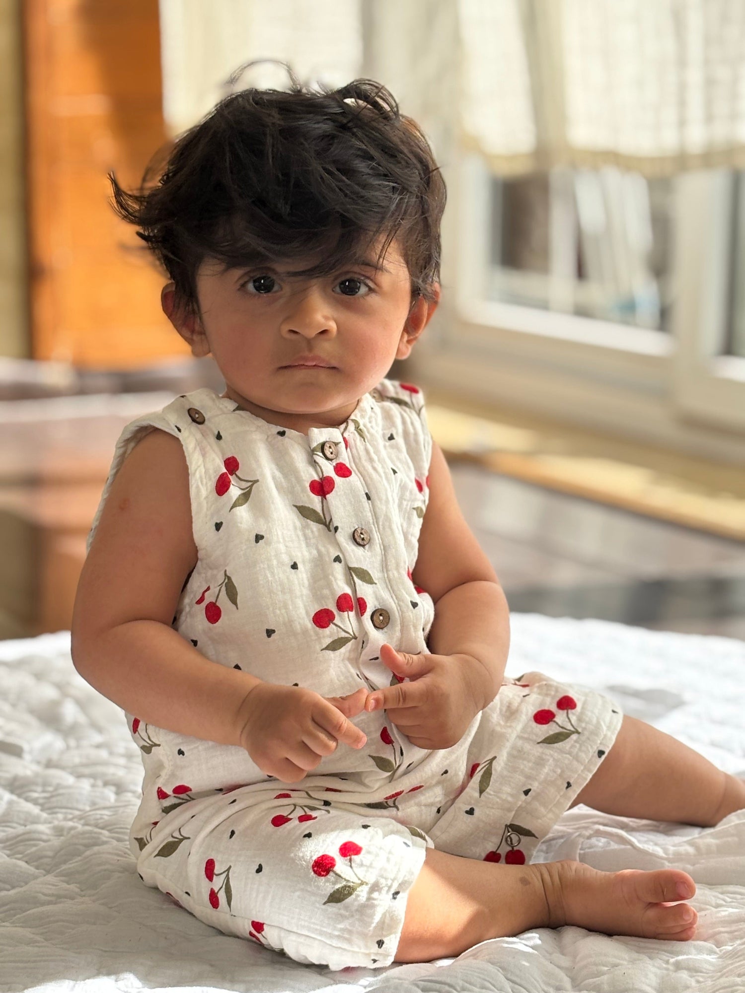 Blushberry Double Layer Muslin Romper/Jumpsuit/Onesie