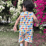 Zoey romper Carnival Confetti - Double Layer Muslin Romper