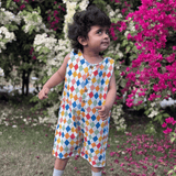 Zoey romper Carnival Confetti - Double Layer Muslin Romper