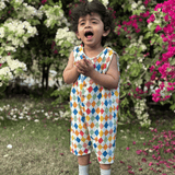 Zoey romper Carnival Confetti - Double Layer Muslin Romper