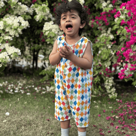 Zoey romper Carnival Confetti - Double Layer Muslin Romper