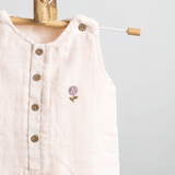 Zoey romper Delicate Dahlia Double Layer Muslin Romper/Jumpsuit/Playsuit