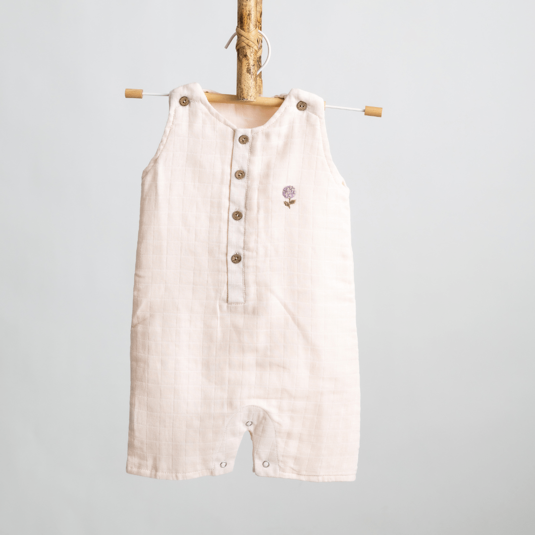 Zoey romper Delicate Dahlia Double Layer Muslin Romper/Jumpsuit/Playsuit